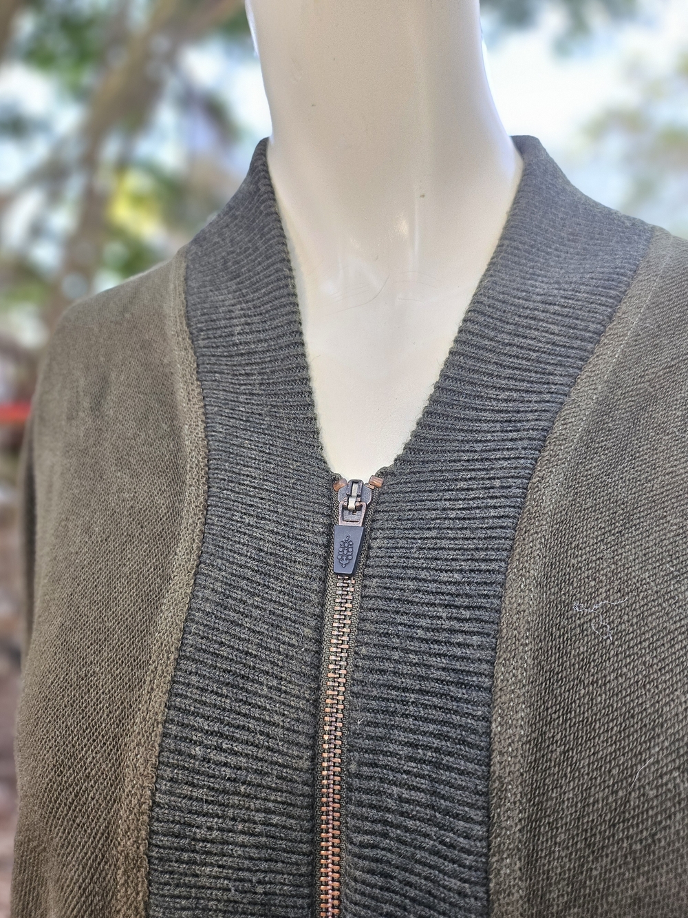 Free People FP Movement Olive Green Cotton Apex Pullover Shirt M Roomy - Picture 8 of 14